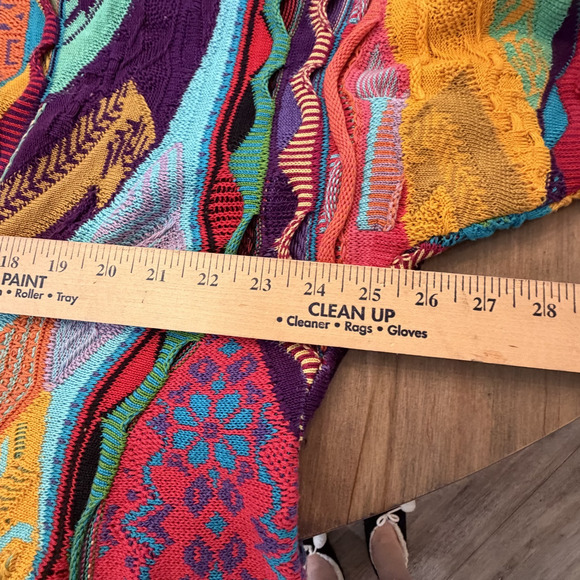 Vintage Coogi Sweater Mens Size XL Y2k Australia Biggie Cosby 3D 100% Cotton - Picture 6 of 6